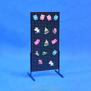 Bán Lẻ Pos Store Fixture Bàn Thu Ngân Bàn Đứng 2 Mặt Xoay Thép Pegboard Rack <span class=keywords><strong>Key</strong></span> Chain <span class=keywords><strong>Ring</strong></span> Universal Kim Loại Hiển Thị - Product Image 3