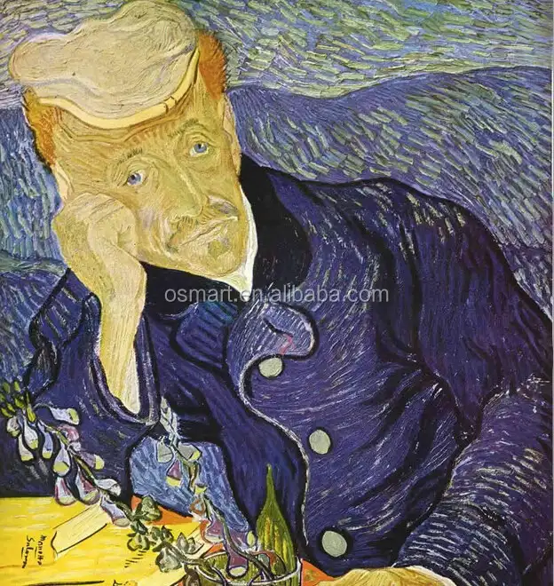 מפורסם עותק ציור של מפורסם Artsist ואן גוך עצמי דיוקן בד קיר אמנות עם באיכות גבוהה