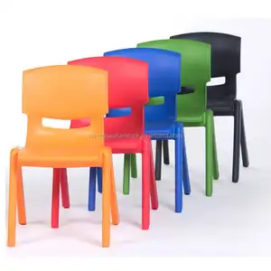 Nuevo y moderno diseño de muebles de la escuela PP silla de plástico apilable