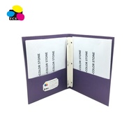 Cartera de 2 bolsillos con sujetadores, carpeta de papel de renacuajo, A4, FC, legal, carta