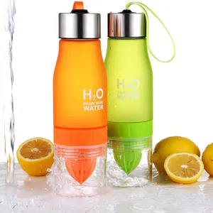 650Ml Chất Lượng Cao Màu Sắc Tùy Chọn Chai Chanh Máy Ép Trái Cây Chai Nước Chanh Máy Ép Trái Cây Chai Nước