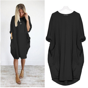 Oferta Especial Entrega Rápida Vestido Casual 1 Pieza con Logo Impreso para <span class=keywords><strong>Mujer</strong></span> <span class=keywords><strong>Tallas</strong></span> <span class=keywords><strong>Grandes</strong></span> - Product Image 4
