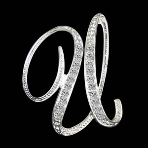 Broche con 26 letras para mujer, broche con letras en inglé<span class=keywords><strong>s</strong></span>, joyería - Product Image 5