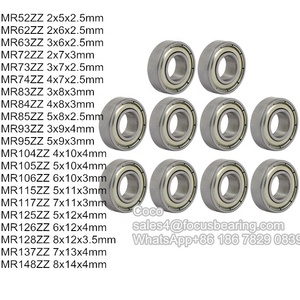 Carrete de pesca Rodamientos MR74ZZ 674ZZ Acero inoxidable Pequeño miniatura 608ZZ Ranura profunda <span class=keywords><strong>Mini</strong></span> rodamiento de bolas - Product Image 5