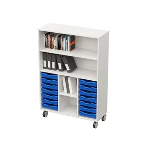 Smart Wood School Storage With Shelving Units