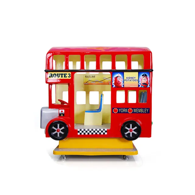 Hot selling Indoor Münz betriebene Kinder London Bus Auto Maschine zu verkaufen