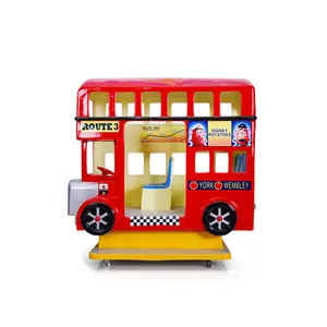 Hotselling indoor coin operated children's London bus car machine for sale