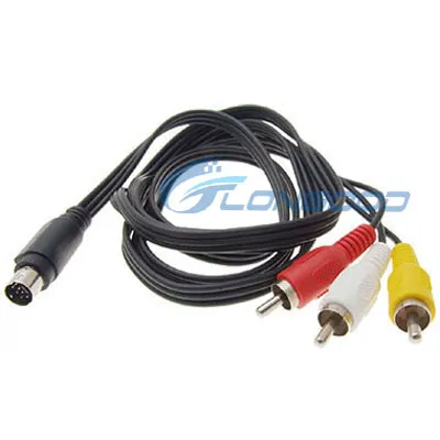 7-контактный S-VIDEO SVHS розетка для подключения к 3 RCA ТВ кабель/USB к Рика кабель для ТВ