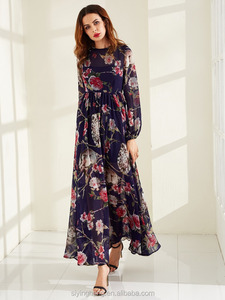 Taglie forti abito <span class=keywords><strong>da</strong></span> <span class=keywords><strong>sera</strong></span> donna caftano donna in Chiffon con stampa <span class=keywords><strong>Oversize</strong></span> - Product Image 4