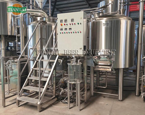 Planta <span class=keywords><strong>de</strong></span> Fabricación <span class=keywords><strong>de</strong></span> <span class=keywords><strong>Cerveza</strong></span> <span class=keywords><strong>Artesanal</strong></span> <span class=keywords><strong>de</strong></span> 7 Barriles o 800 Litros con Tanque <span class=keywords><strong>de</strong></span> Licor Caliente, Bomba y Motor para Recipientes a Presión - Product Image 4