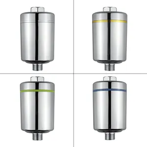 2024 New Design High Flow 5-12 Stage Replaceable Universal Chlorine Remove Optional KDF Shower Filter