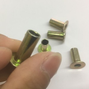 <span class=keywords><strong>Rivet</strong></span> de frein en acier zingué coloré 8x20mm DIN7338, doublure d'embrayage, rivets métalliques entièrement tubulaires - Product Image 3
