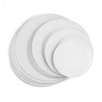 Bases Circulares de Cartón Corrugado Blanco de 12 Pulgadas para Pizza o Pasteles