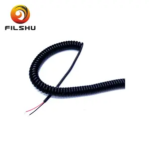 PVC/PUR jacket spiral cable, coiled cable