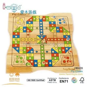 Houten Ludo Bordspel Multi Game Tafel Voor Volwassen Game Card