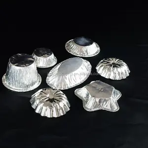 china supplier mini aluminum foil food compartment containers disposable