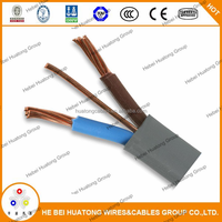 Câble BS6004:2000 1,5 mm 2,5 mm Câble TPS à double fil de terre Câble électrique plat en cuivre PVC australien 450/750V ISO CCC CE