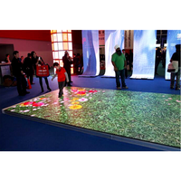 Tragbare 3D-Tanzfläche P4.81mm LED-Anzeige platten Indoor Ground Disco Light Glas Stehende LED-Panels Digital Signage