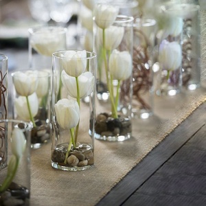 <span class=keywords><strong>Vaso</strong></span> Centrotavola con Fiori Tropicali Sotto l'Acqua/Portacandele in Vetro Stile Hurricane/Vasi Cilindrici in Vetro Economici - Product Image 5