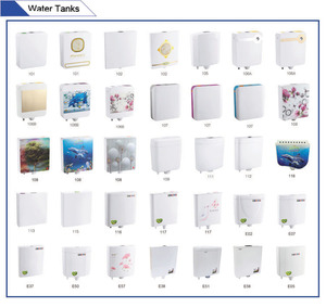 <span class=keywords><strong>Réservoir</strong></span> <span class=keywords><strong>de</strong></span> <span class=keywords><strong>toilette</strong></span> à double chasse, design fin, à chasse basse - Product Image 6