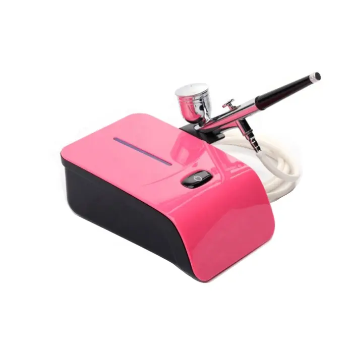 Großhandel Tragbare Gesicht Malerei Nail Tattoo Make-Up Mini Airbrush Gun Kit Luft Kompressor Maschine Set