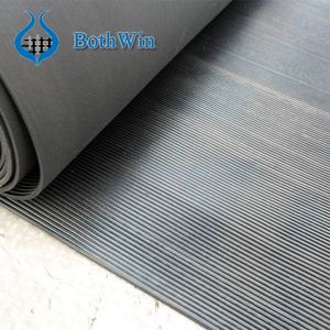 3mm verde Anti-Slip bien acanalado estera de goma/fino estrecho acanalado corrugado hoja de goma/rollo - Product Image 5