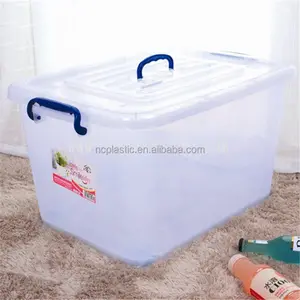 64*45*39.5CM Strong Best kunststoff große verschließbaren billige speicher behälter 80 Liter / 84.5 Quart