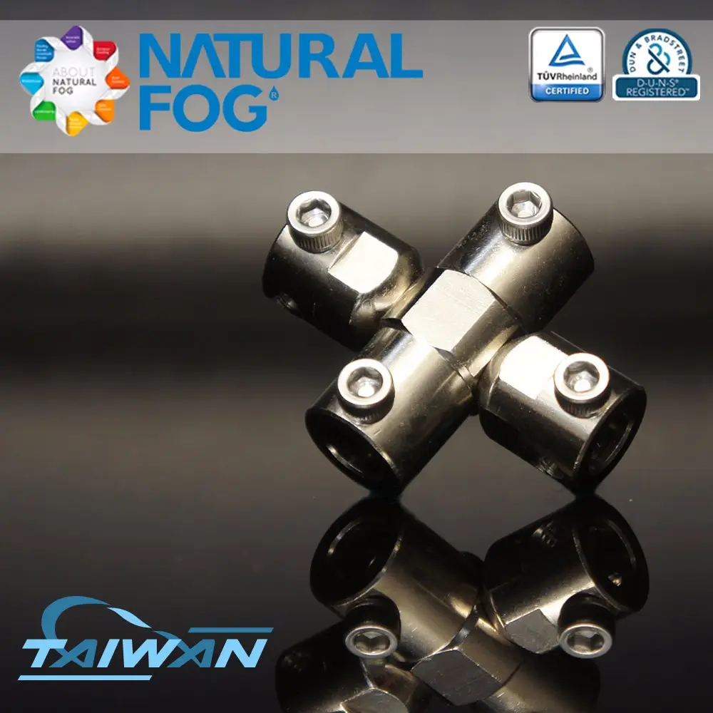 Taiwan Natural Kabut Kabut Sistem 3 Way Pipa Elbow Screw Connector