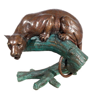 Astratta del Metallo animale cast Bronzo animale scultura a grandezza naturale bronzo <span class=keywords><strong>panther</strong></span> statua - Product Image 3