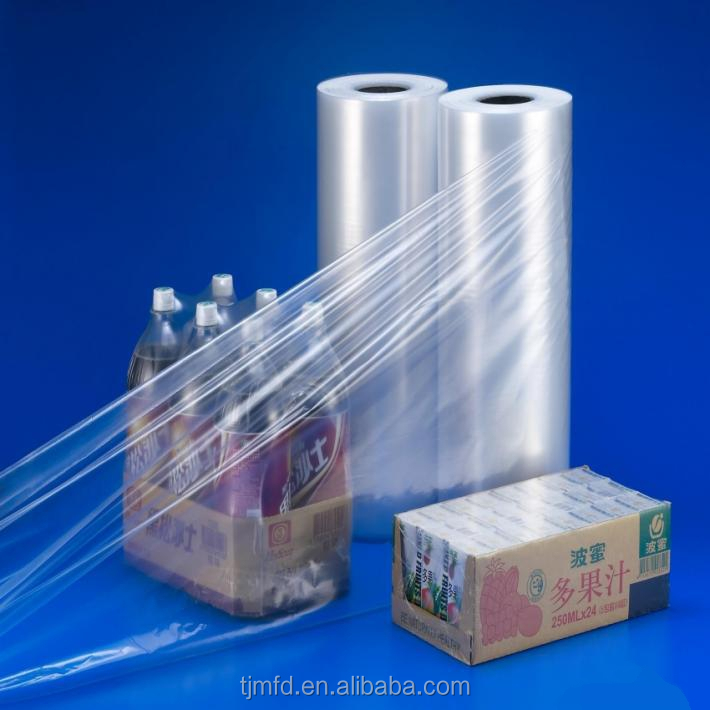 Пластиковая упаковочная пленка LLDPE и LDPE, термоусадочная пленка, цветная крышка поддона для выдувного формования, голубая прозрачная, на заказ