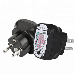 Testador de tomada, testador de tomada da ue, plug automático de circuito elétrico, polaridade, detector de tensão, plugue de parede, disjuntor localizador - Product Image 3