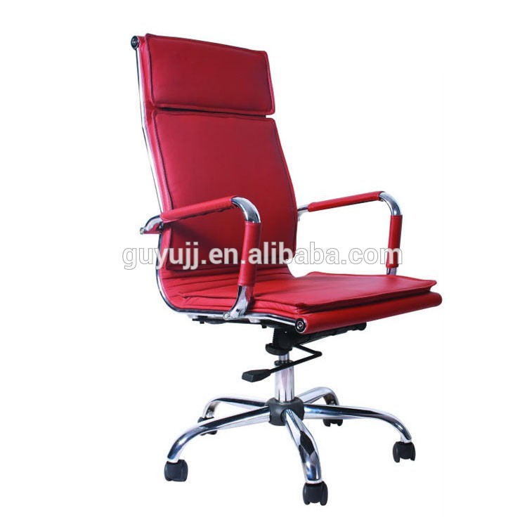 Fashional Красный Кожаный Высокий Регулируемое Кресло Исполнительного Аппарата Председателя