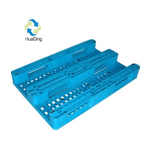 HUADING tek yüzlü plastik kargo palet HDPE çelik PP malzeme PVC beton blok soğuk depolama 4-Way paletler - Product Image 3