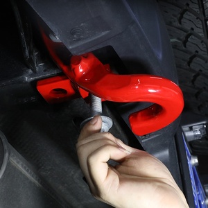 JL1099 kırmızı sol arka araç römorku çekme kancası <span class=keywords><strong>Jeep</strong></span> <span class=keywords><strong>wrangler</strong></span> JL