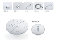Système de douche de salle de bain moderne en laiton chromé poli de haute qualité avec robinets thermostatiques en céramique, fixation murale, effet pluie