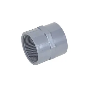 DIN PN10 UPVC Pipe Fitting Screw Joint PVC Male Female Therad Adapter