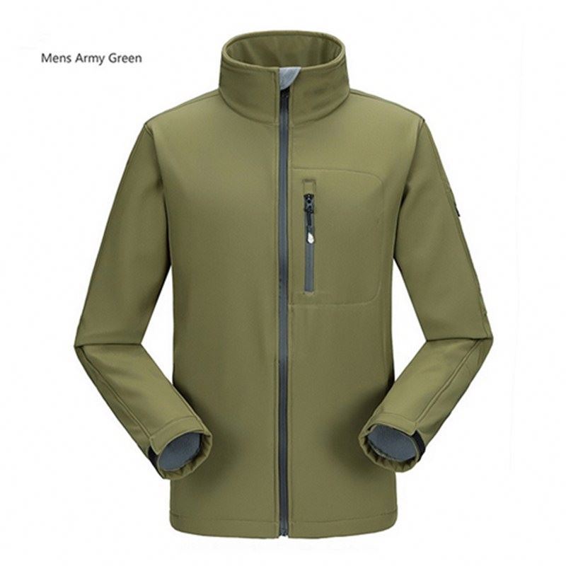 Hommes Softshell Lié Veste Coupe-Vent En Plein Air Veste