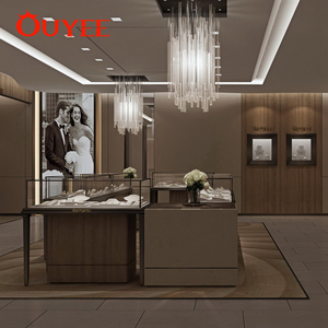 Vàng sang trọng Đồ Trang Sức Showcase Thiết Kế Cửa Hàng Trang Trí Hiển Thị Trang Sức Cửa Hàng Truy Cập Thiết Kế Hình Ảnh - Product Image 1