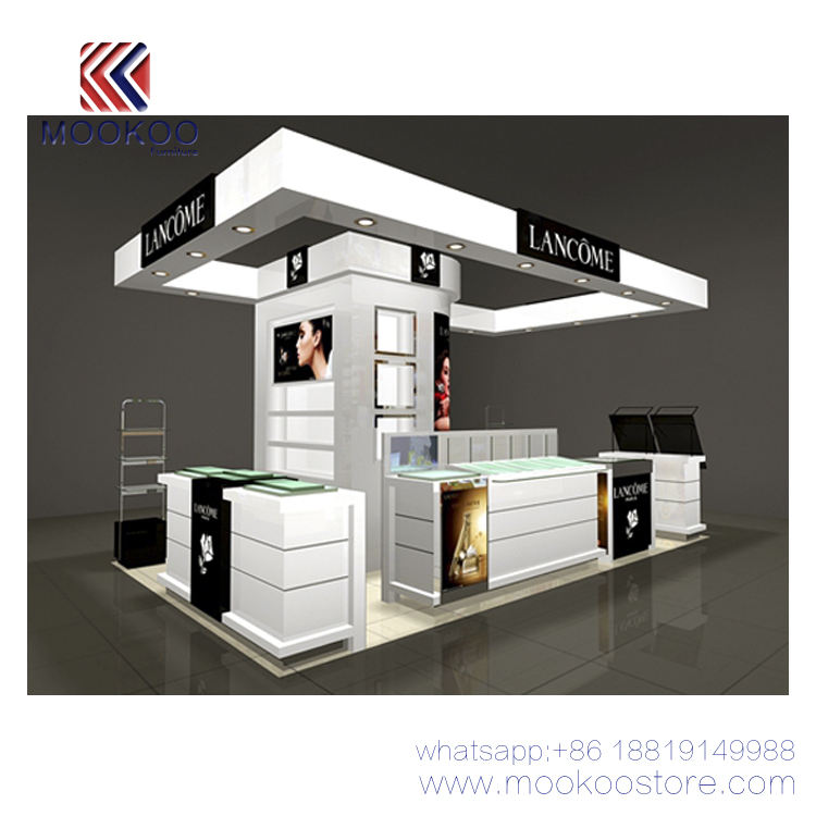 Luxury Cosmetics and Makeup Kiosk in Shopping Mall