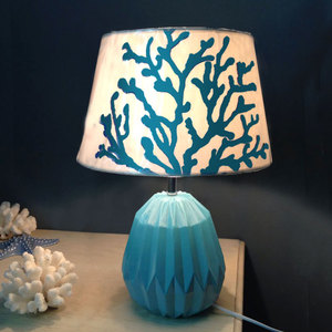 <span class=keywords><strong>Lampe</strong></span> de table nordique à la forme d'un <span class=keywords><strong>corail</strong></span> bleu, design géométrique, idéal pour un bureau, un salon, une chambre à coucher ou un hôtel, Offre Spéciale - Product Image 2