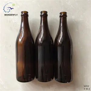 500 ml एम्बर जिज्ञासा बंद प्रकार कांच की बोतल के लिए शराब की भठ्ठी