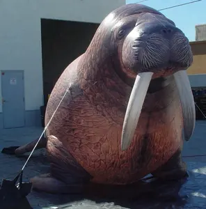 Real Giant Opblaasbare Walrus Model/Opblaasbare Dier Voor Reclame