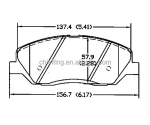 Freni a D1202 58101-0WA00 per Hyundai Kia ssangyong fronti ganascia del freno