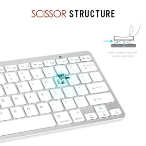 ABS slim portátil <span class=keywords><strong>broadcom</strong></span> 3,0 teclado <span class=keywords><strong>bluetooth</strong></span> ce roh para ipad mini - Product Image 4