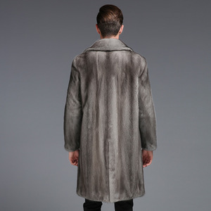 Cappotto Lungo in <span class=keywords><strong>Pelliccia</strong></span> di Volpe Argentata Ecologica da <span class=keywords><strong>Uomo</strong></span> 2018, Trench Taglie Forti Made in China, <span class=keywords><strong>Pelliccia</strong></span> Sintetica - Product Image 6