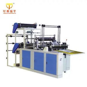 JINGDIANRUIHUA garment yes poly biodegradable plastic bag making forming sealing machine Double Decker