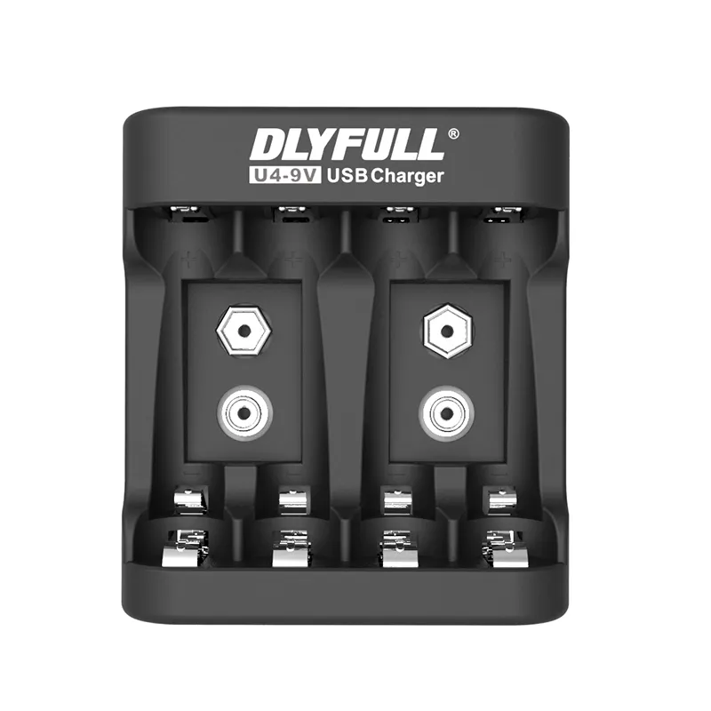 Dlyfull U4-9V aa aaa 9v充電式Ni-mhバッテリー充電器