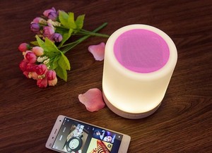 Bán Nóng Quà Tặng Và Khuyến Mãi Cảm Biến Cảm Ứng Thông Minh Đèn Led Loa BT - Product Image 2