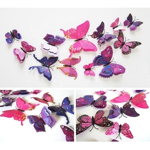 Ímãs de geladeira em forma de borboleta 3d, plástico colorido para vendas - Product Image 3