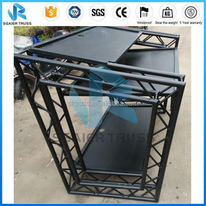 Mesa cuadrada plegable de aluminio para cabina de DJ - Product Image 2